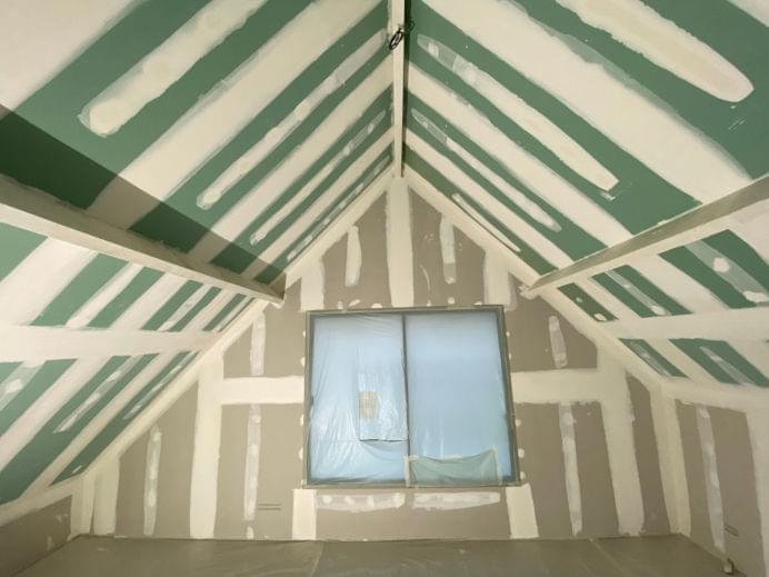 pomieszczenie przed szpachlowaniem