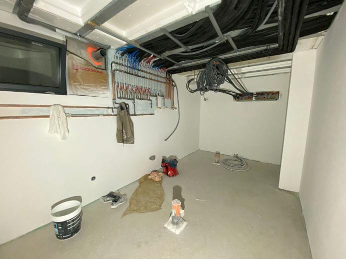 pomieszczenie po szpachlowaniu