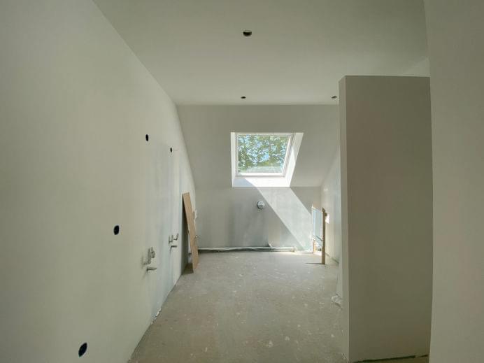 pomieszczenie po szpachlowaniu